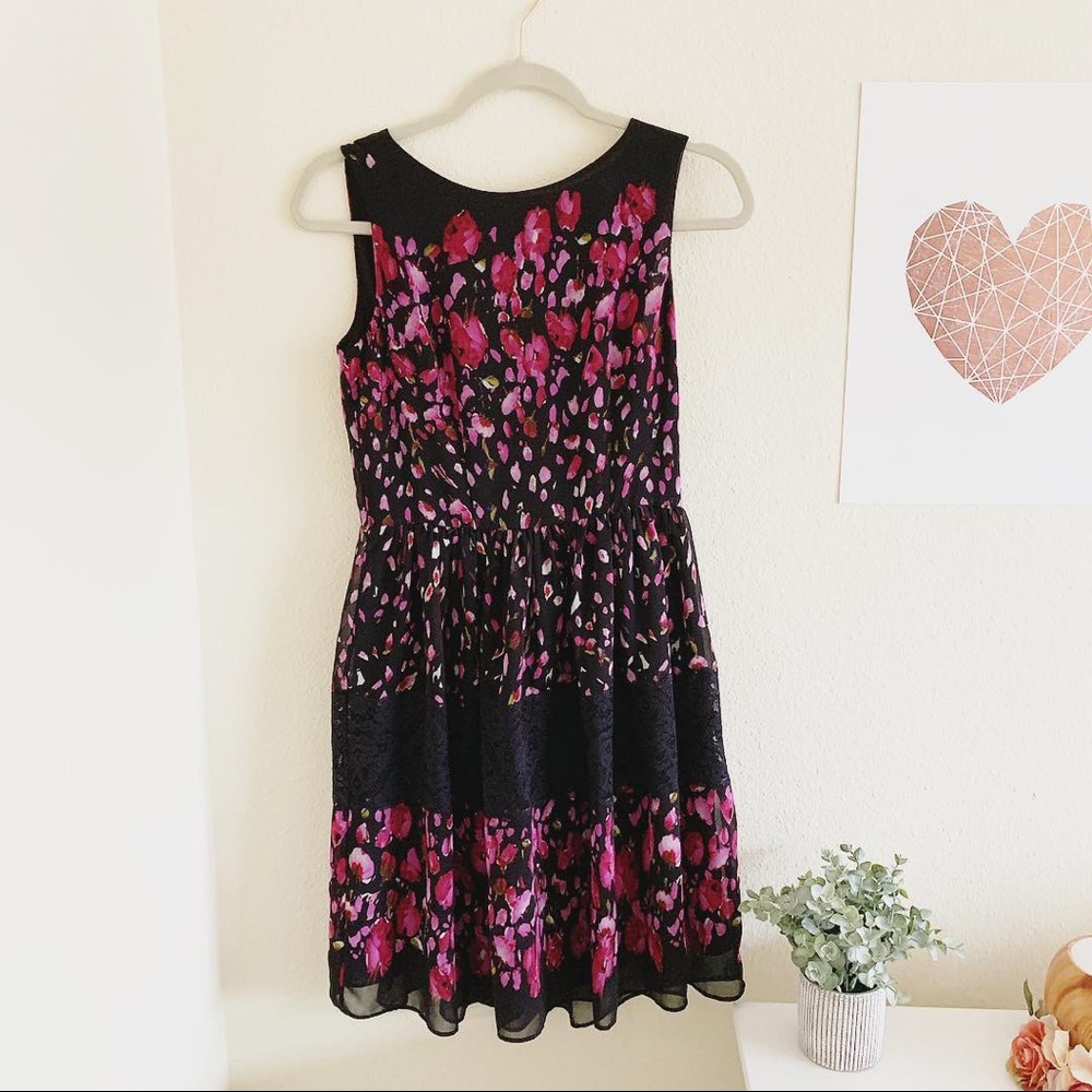 Betsey Johnson Watercolor Floral Dress